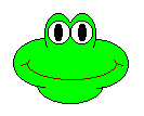 [happy frog face]