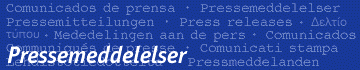 Pressemeddelelser