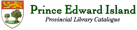 Prince Edward Island: Provincial Library Catalogue